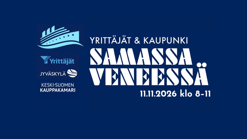 Samassa veneessä -tapahtuma tuo taas yrittäjät ja kaupungin yhteen