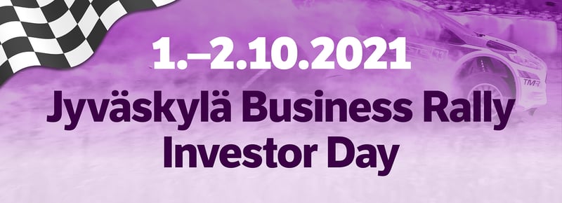 Jyväskylä Business Rally Investor Day -tapahtumaa voi seurata streamina 1.-2.10.
