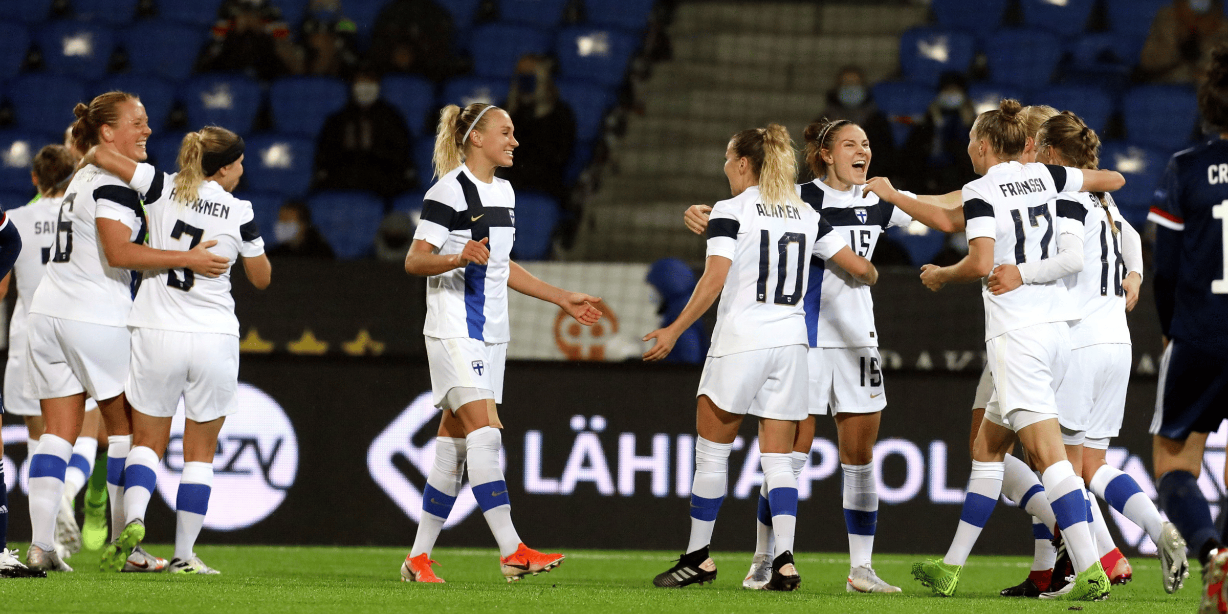 Women playing football