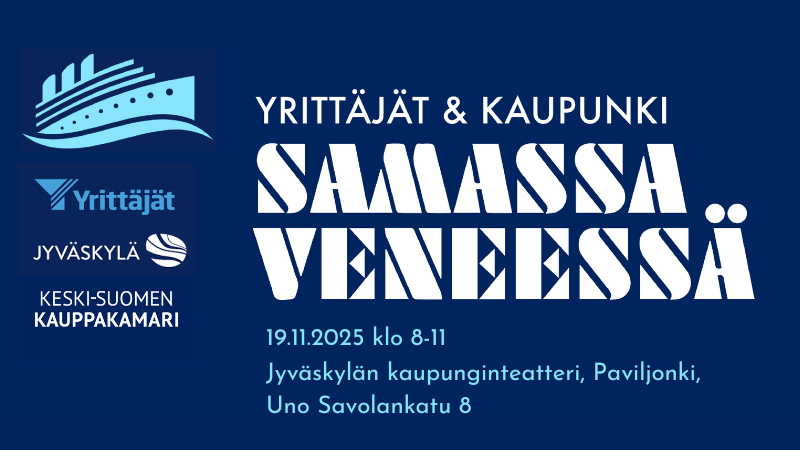 Yrittäjät & kaupunki Samassa veneessä 2025