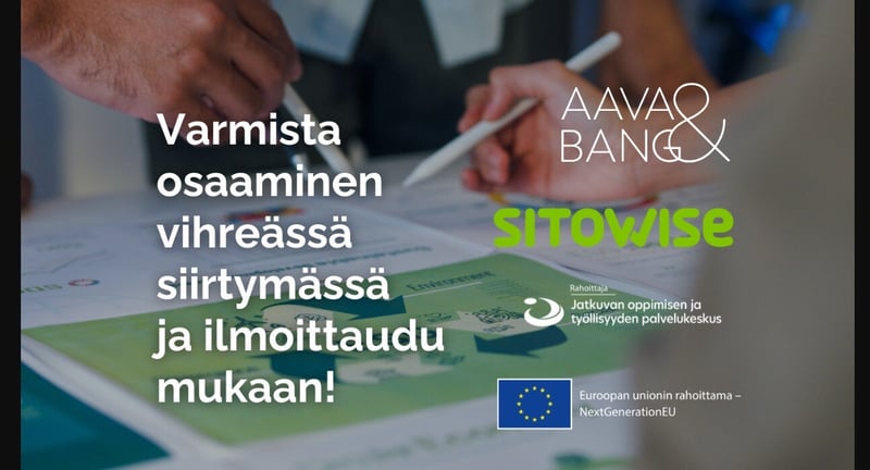 Maksuttomat vihreän siirtymän koulutukset syksyllä 2025