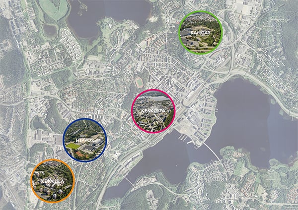 kaupunkikehitysalustat karttakuva
