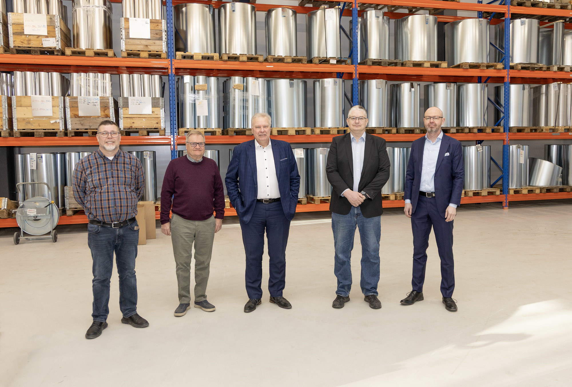 In the picture: Harri Parkkinen, Development Manager at KSPT-Insulation, and Antti Helanen, Chairman of the Board, Ari Tolonen, Director of Economic and Employment Services, Heikki Ollikainen, CEO of KSPT-Insulation, and Mayor Timo Koivisto.