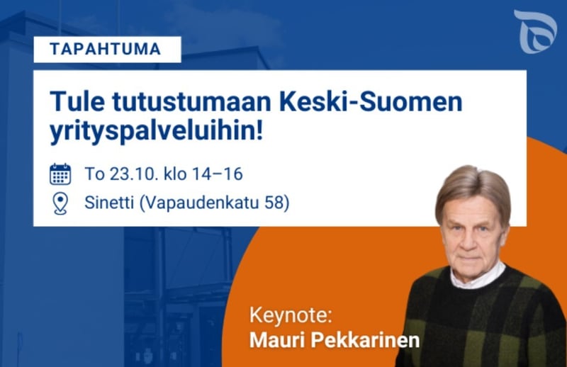 Tule tutustumaan Keski-Suomen ELY-keskuksen yrityspalveluihin!