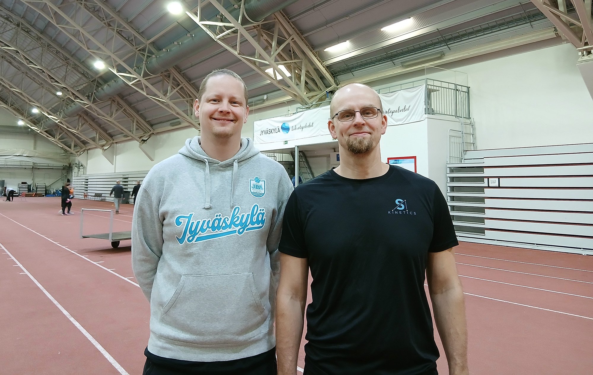 Nro.one parissa työskentelevät asiantuntija Jani Parkkinen ja biomekaniikan tutkija Timo Rantalainen