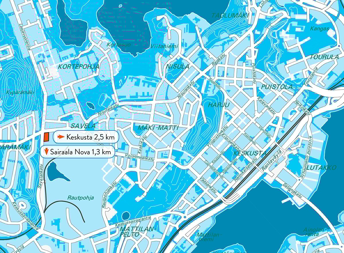 Savelassa haettavana toimitilatontti - uutta liiketoimintaa Jyväskylään