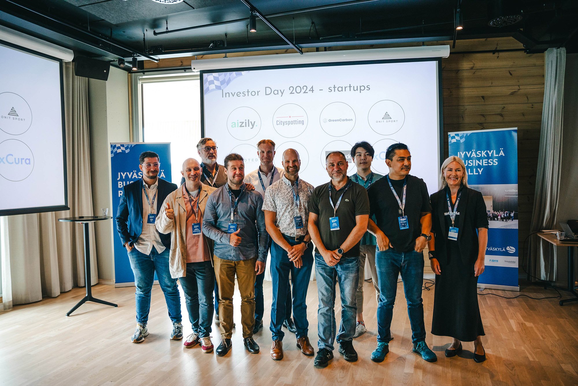 Startup entrepreneurs in Jyväskylä Business Rally 2024